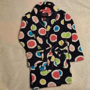JUSTICE Sleepwear! Navy circles  soft fleece robe!
